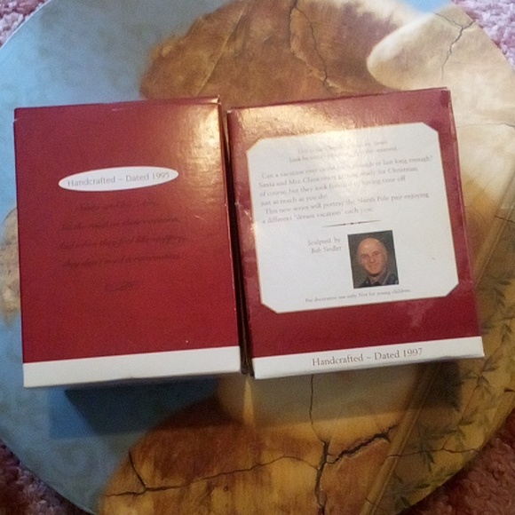 Mr & Mrs Santa Claus vacation RV &  ornaments NIB - Picture 3 of 8